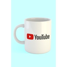 Youtube Logo Baskılı Kahve Kupası