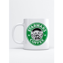 Baby Yoda Starbucks Baskılı Porselen Kupa Bardak