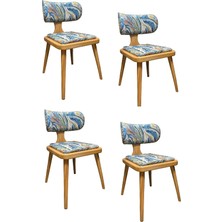 Moni Tasarım 4 Adet Luvia Sandalye Rahat Oturum Şık Tasarım Dayanıklı Malzeme