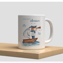 Deniz Çapa Yelken Gemi Deniz Feneri Beyaz Kupa Bardak