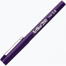 Artline 200 Fineliner Yazı ve Çizim Kalemi 0,4mm Mor
