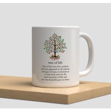 Beyaz Kupa Bardak A121 - Sarah Kay Vintage Nostalji Kahve Içen Kız