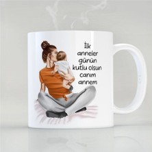 Yeni Anne Ilk Anneler Günü Anneye Hediye Özel Kupa Bardak