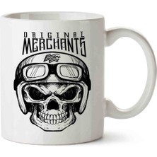 Merchants Orjinal Motorcu Kuru Kafa Porselen Kupa Bardak