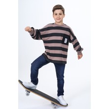 Toontoy Erkek Çocuk Çizgili Sweatshirt
