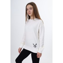 Toontoy Kız Çocuk Baskılı Sweatshirt
