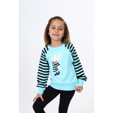 Toontoy Kız Çocuk Nakışlı Sweatshirt