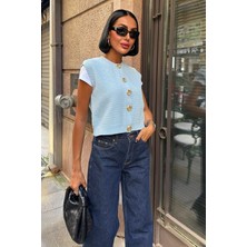 Sobe Helios Gold Düğmeli Triko Yelek 5186 R2-D-K3