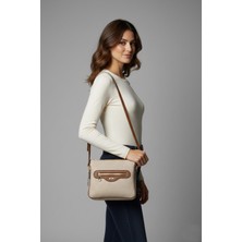 Papuç Sepeti 2808 Kadın 3 Bölmeli Günlük  Omuz Çantası