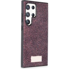 Eco Port Onegif Samsung Galaxy S24 Ultra Bright Simli Kapak - Derin Mor