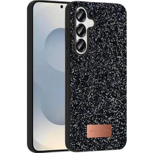 Eco Port Onegif Samsung Galaxy S25 Bright Simli Kapak - Siyah