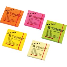 Kitabevimden Temat Yapışkanlı Not Kağıdı 75X75 mm Fosforlu Yeşil 10935