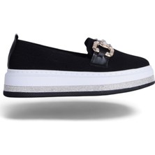 Moda Ayakkabı23 Moda Ayakkabı Abboud 2156 Siyah Kadın Babet Ayakkabı