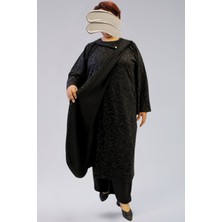 Maksen Tekstil Mevsimlik Giy Çık Kap - Ecrin Kumaş Şık Giy Çık Kap Ferace