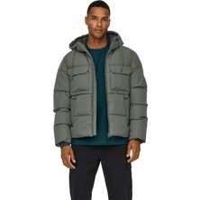 Only & Sons Only&Sons ONSELIJAH PCKT. HOOD JACK GRI Erkek Ceket