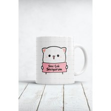 Seni Seviyorum Sevimli Tasarım Baskılı Kupa Bardak