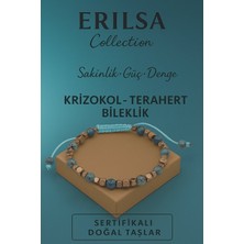 Erilsa Sertifikalıterahertz Krizokol Taşı Bileklik - Sakinlik Denge Güç Ayarlanabilir Model