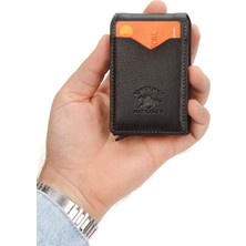 Newish Erkek Mekanizmalı Kartlık ve Cüzdan NEW377 - Siyah