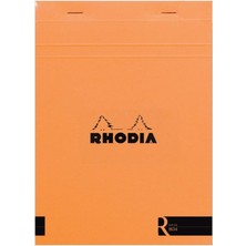 Mena Rise Çizgili Iki Renk Kapaklı Bloknot, Turuncu, 148X210 mm