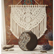 Elizi By Sevim Otantik Mozaik Desen Kadife Yuvarlak Kadın Çantası