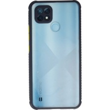 Evolvera Realme C21 Kılıf Miami Şeffaf Silikon - Lacivert