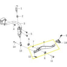 Kove 800X Arka Fren Pedalı