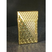 Alsepeteavm Elmas Kesim Altın Renkli Gazlı Metal Çakmak