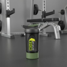 Krommet Hazneli Desenli Shaker, Sporcu Matarası, Matara 500 ml