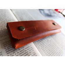 Mahfuz Hakiki Deri Tamamen El Emeği Özel Kalemleriniz Için Kalemlik Kalemkutu (15.5x6.5 ) NLU66