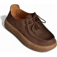 Fox Shoes V944092701 Kahverengi Hakiki Deri Nubuk Günlük Ayakkabı