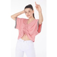Etiler Collection V Yaka Büzgülü Detaylı Bluz
