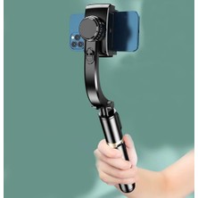 Mena Rise Gimble Dengeleyici Otomatik Denge Sabitleyici Çubuk Teleskopik Selfie Sopa Video Istikrarlı Çekim Telefon Smartphone Için L19