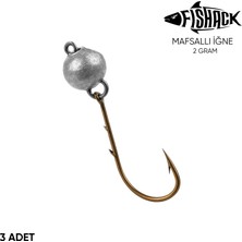 Mafsallı Jighead - Hareketli Kurşunlu Iğne - Fishack - 2 Gram - 3'lü Paket