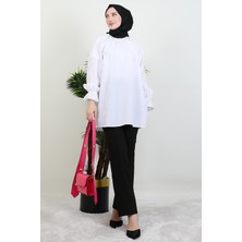 Prenses Koton Gömlek Beyaz