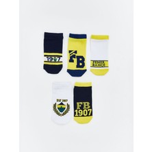 Lc Waikiki Yeni Sezon Fenerbahçe Desenli Erkek Çocuk Patik Çorap 5'li
