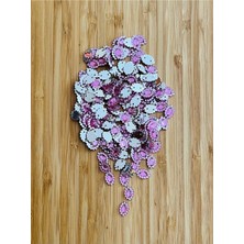 öztürk Oya, Havlu, Çeyizlik, Abiye Taş Görünümlü Kayık Plastik Pul. 25GR. Tahmini 265 Ad. Ebat: 8X12MM.