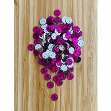 öztürk Oya, Havlu, Çeyizlik, Abiye Giyim Taş Görünümlü Plastik Pul. 1cm. 25GR. Tahmini 275-295 Adet Arası.