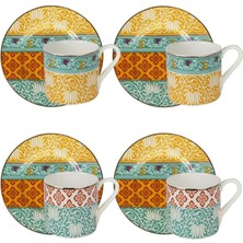 Mena Rise Art Eliana Dörtlü Kahve Fincanı Seti