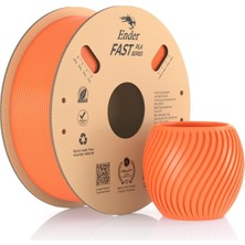 Mena Rise Creality Ender Pla Filament 1,75 Mm, 3D Yazıcı Filament 300 Mm/sn'ye Kadar Yüksek Hız, Geri Dönüştürülebilir Karton Makara, Çoğu Fdm 3D Yazıcıya Uygun - 1 kg (2,2 Lb) Turuncu
