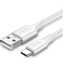 Mena Rise USB To USB C Hızlı Şarj Kablosu Beyaz 2 Metre
