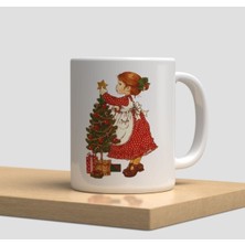 Beyaz Kupa Bardak A281 - Yeni Yıl Yılbaşı Hediye Arkadaşlık Dostluk Sevgi Aşk Çiçek Köpek