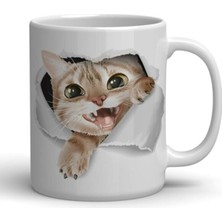 Kedi Baskılı Kupa