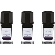 Mena Rise Ink Iroshızuku - 3 Bottles 15 ml Mor Murasakı-Shıkıbu