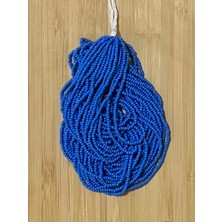 öztürk Renk: Saks Mavi. Kum Boncuk Çekoslovakya, Adana, Hapishane Işi, Iğne Oyası Boncuğu 12DIZI.