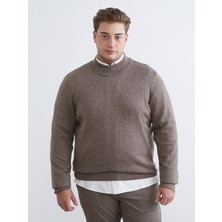 Lc Waikiki Yeni Sezon Büyük Beden Yarım Balıkçı Yaka Erkek Triko Kazak