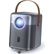 Mena Rise H300A Tv 4K Destekli Projeksiyon Cihazı +Auto Focus+Auto Keystone 6g Wi-Fi+5.2 Bluetooth 240 Inç Yansıtma+Hifi Dolby Ses Sistemi Koyu Gri