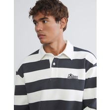 Lc Waikiki Yeni Sezon Polo Yaka Çizgili Erkek Kalın Sweatshirt