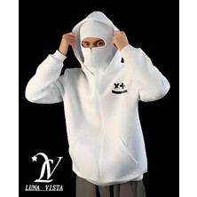 General Nutrition Erkek Maskeli Ninja Hırka 3 Iplik Oversize