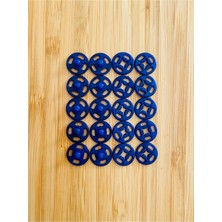 Kartopu Dikmeli Plastik Çıtçıt 1cm (10MM) 10'lu (10 Çift) Paket. Renk: Lacivert.