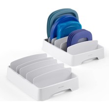 Mena Rise Storalid Kapak Düzenleyici, Küçük, 2'li Paket, Beyaz